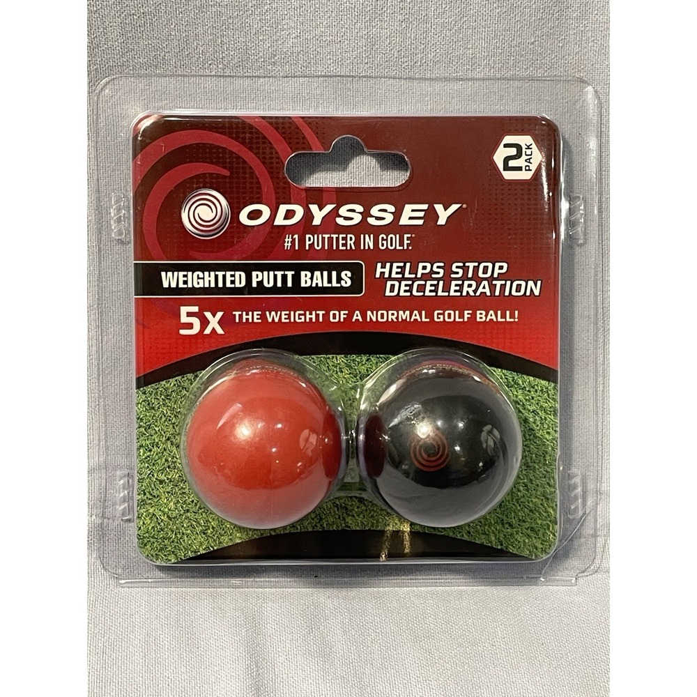 NEW SEALED Odyssey -‎ Weighted Putt Balls - Training Aid - 2 Pack